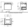 Тумба под раковину GEBERIT CITTERIO 500,556.JI.1 60 см