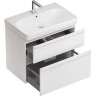 Тумба с раковиной GEBERIT SMYLE SQUARE 500.353.00.1-500.249.01.1 75 см белый 500.249.01.1+500.353.00.1